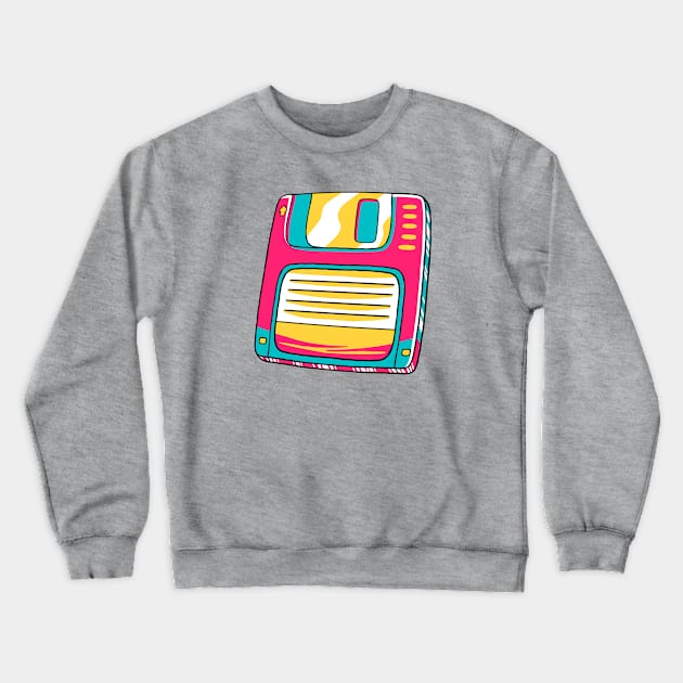 Floppy Disk Crewneck Sweatshirt by MEDZ